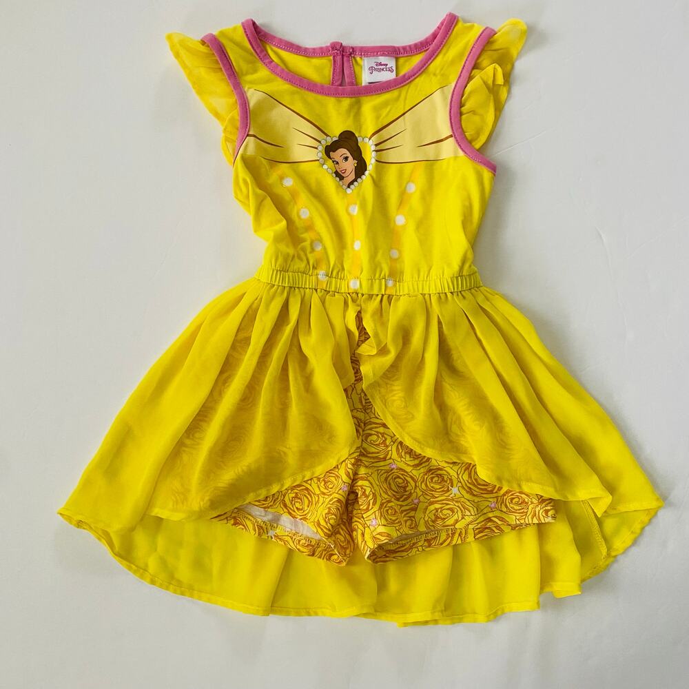 Disney Yellow Belle Jumpsuit for Kids
